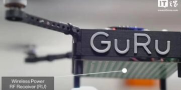 GuRu空中无线充电技术：实现无人机9米续航96小时